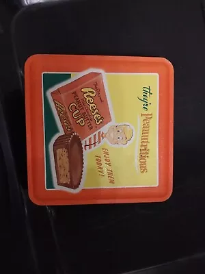 Vintage Reese’s Peanut Butter Tin (Hershey’s Millennium Series Canister) 1997 • $10