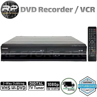 $319.97 • Buy Toshiba DVR670KU DVD VCR Combo Player VHS To DVD Recorder HDMI Digital TV Tuner