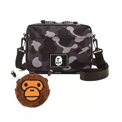 BAPE KIDS By A Bathing Ape BAPE Shoulder Bag & Milo Pochette 2022 Camo • $57.99