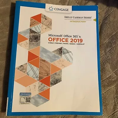 Shelly Cashman Series Microsoft Office 365 & Office 2019 Introductory • $55