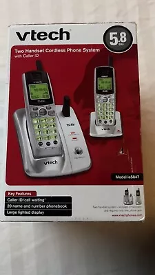 Vtech Two Handset Cordless Phone With Caller ID/Call Waiting • $20