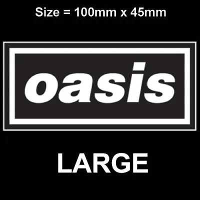 Oasis Band Logo Cup Laptop Sticker Vinyl Decal Fits Tablet Car **large Sticker** • £2.49