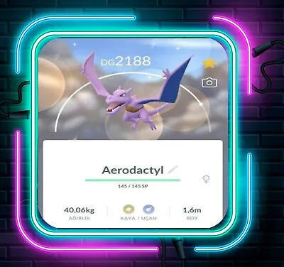 Shiny Aerodactyl With Shoulder Bag I Pokemon Trade Go I • $9.99