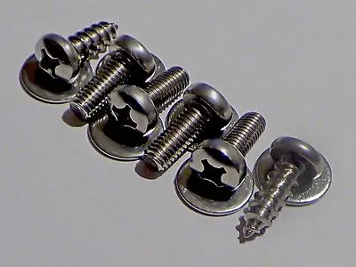 (4 + 2) For VW Porsche & Audi - Stainless Steel License Bolts (4) + 2 Screws • $6