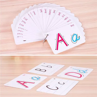 Alphabet Flash Cards For Kid Toddler Educational Early Learning Preschool TO • £4.99