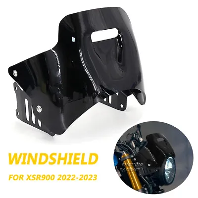 For YAMAHA XSR900 2022 2023 Motorcycle Windscreen Windshield Air Wind Deflector • $70.16