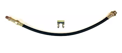 Rubber Rear Brake Hose 3/8-24 Female To 7/16-20 Male 18 Inches Long 55-57 Chevy • $15