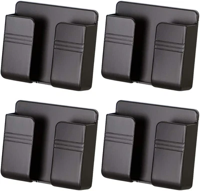 $12.19 • Buy 4PC Wall Mount Cell Phone Charging Holder, Black Adhesive Mobile Phone Wall For