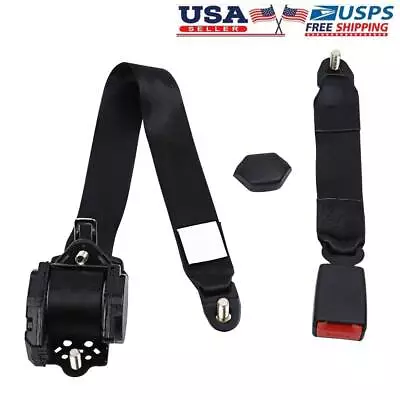 Retractable 3 Point Safety Seat Belt Straps Car Vehicle Adjustable Belt Kit • $25.99