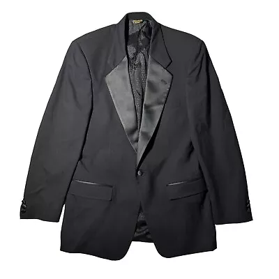 Christian Dior Monsieur Tuxedo Men’s 42L Black 100% Wool Jacket 1-Button Prom • $49.97