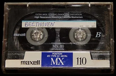 Vintage Cassette Tape MAXELL MX-110 METAL BLANK TAPE (Used) Extra Wide Range • $17
