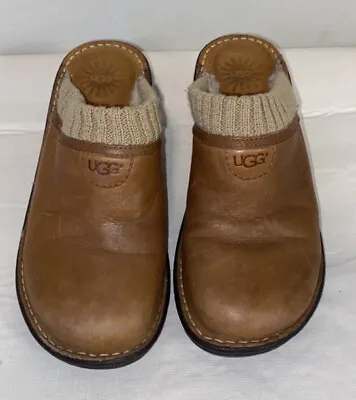 Uggs  Wedge Clogs Mules Women's Size US 8 Chestnut Tan • $29.30