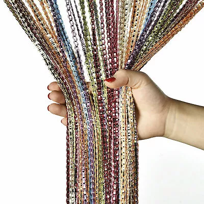 Tassel Decoration Fly Screen Panel Room Door Curtain Divider Window Bead String • $14.99