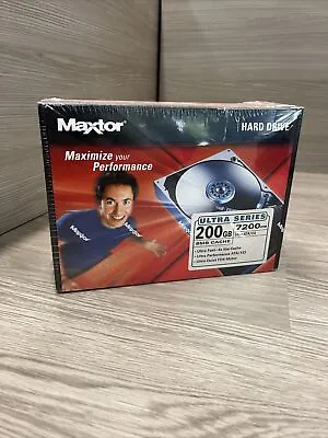 Maxtor 200GB Hard Drive 7200 RPM 8MB Cache Ultra ATA/133 DiamondMax NEW Sealed • $45