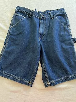 Full Blue Men's Denim Blue Jean Carpenter Shorts Size 30 X 10  Inseam • $24.99