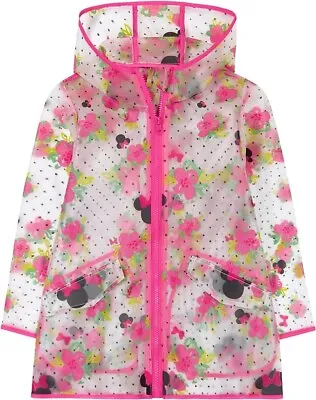 Disney Minnie Mouse Girl's Raincoat Rainwear For Toddlers/Little Girls Age 2-7 • $39.99