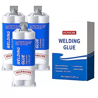 Metal Glue 1.76oz 2 Part Liquid Metal Welding Epoxy Glue Marine Filler Repa... • $28.82