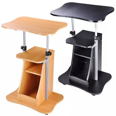 Mobile Laptop Desk Cart Stand Adjustable Computer Laptop Table Home Office Trade • $89.90