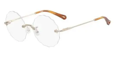 NEW Chloe CE 2147 906 Medium Gold Rimless Eyeglasses 55mm With Case • $99.95