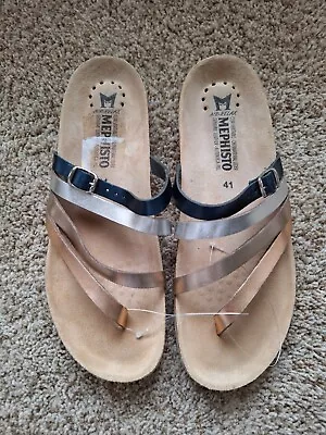 Mephisto NATTY LMMSSA60 WOMENS SHOES Size 41 MULTICOLOR LEATHER THONG SANDAL  • $65.20