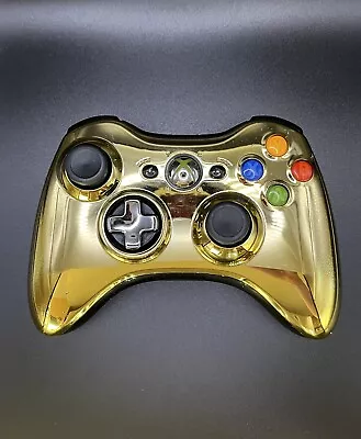 $40 • Buy Microsoft Xbox 360 Limited Edition Chrome Gold Wireless Controller
