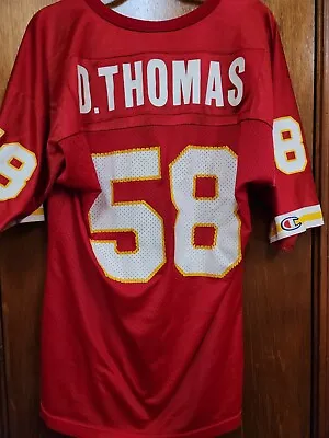 $19.99 • Buy Vintage Derrick Thomas Kansas City Chiefs Jersey. Red Champion Men’s 44 