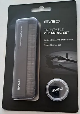 EVEO Turntable Cleaning Set - Anti Static Vinyl Record Brush And Stylus Cleaner • $10.95