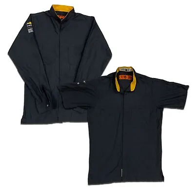 Red Kap Work Shirt Specialty Auto Mechanic Crew Technician Ripstop Uniform SY • $19.96