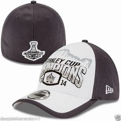 New Era 39Thirty Los Angeles Kings 2014 Stanley Cup Champs Locker Room Hat Cap • $14.89