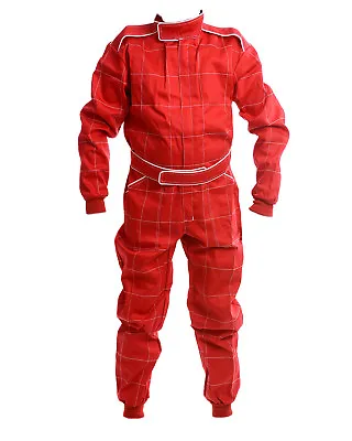 Proban RACE SUIT Autograss Banger RED All ADULT Sizes Fireproof Flame Retardent • £49.95