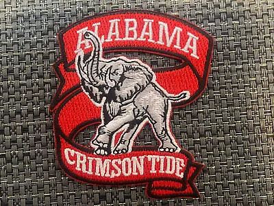 Alabama Crimson Tide Vintage Embroidered Iron On Patch (NOS) 3  X 2.5” • $6.79