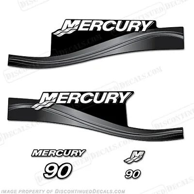 Fits Mercury 90hp ELPTO / EXLPTO Decal Kit - Silver • $109.95