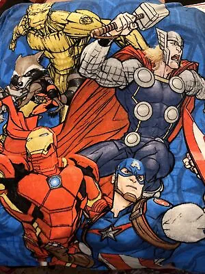 Marvel Avengers Assemble Throw Blanket Kids Bedding Throw • $15.97
