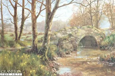 English Landscape Art PrintDaffodil Walk By David Dipnall.. Sold Out Rare • £56