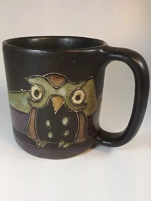  Mara Mexico Mug - Hand Crafted Owls Earth Tone Stoneware Mug - Signed • $18.99