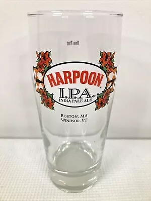 Harpoon IPA 16 Oz Beer Glass Harpoon Pint Glass Barware Man Cave VGUC • $14.99