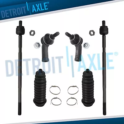 6pc Inner & Outer Tie Rod + Rack Boots For 1999 2000 2001 2002 Volkswagen Cabrio • $41.68