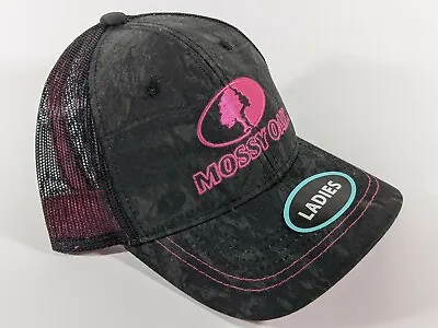 Mossy Oak Women's Adjustable Baseball Hat Cap Camo And Pink Velcroback NWT • $11.99