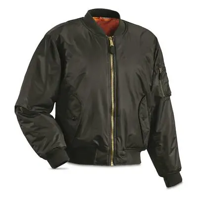 FOX OUTDOOR TACTICAL MA-1 Military Style Bomber FLIGHT JACKET COAT SMALL BLACK • $31.34