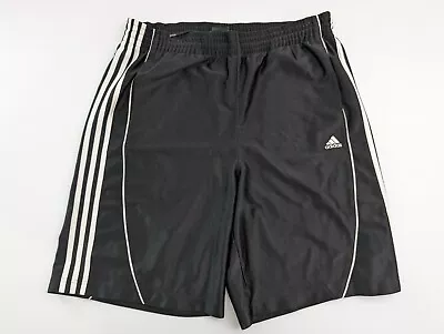 Adidas Black Basketball Shorts Size L / 32 Or 34 Elastic Waist Drawstring • $19.99