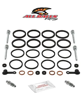 Kawasaki ZX6R (07 To 12) Front Brake Caliper Seals Pins Nipples Rebuild Kit X2 • £41.97