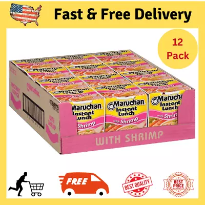 Maruchan Instant Lunch Shrimp Flavor Instant Ramen Noodle 2.25 Oz Pack Of 12  • $8.69