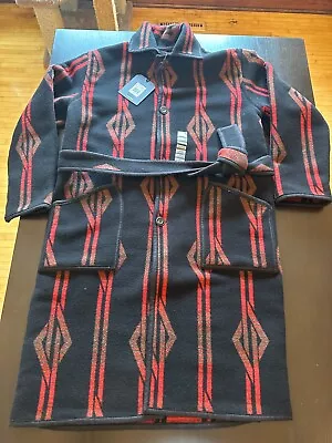 Filson Blanket Robe Factory 1st Black Red Mlti  NWT Large #20263583 • $599