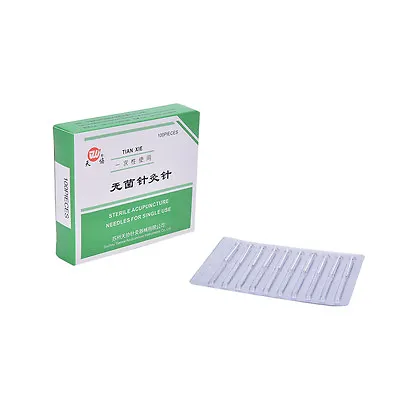 New 1Pk 100 Authentic Acupuncture Needles  25mm X0.25 JR $6 • £4.48