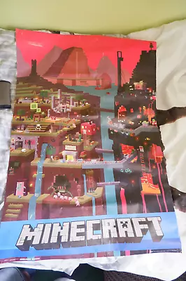 A3 Size - Minecraft World Video Game POPULAR GIFT/ WALL DECOR ART PRINT POSTER • £1.88