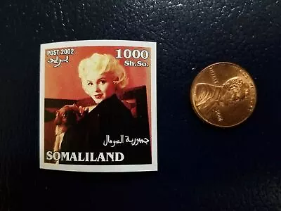Marilyn Monroe American Actor Somaliland 2002 NON Perforated Stamp (N) • $4.99