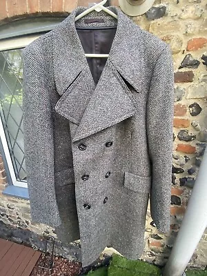 Stunning Mens Genuine Crombie Hepworths Knee Length Coat Size M-L… • £75