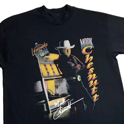 90s Vintage LONGNECK Tour Mark Chesnutt Shirt Classic Black Unisex S-5XL • $21.99