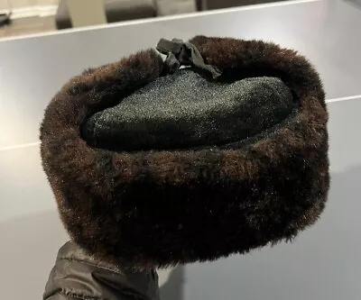 VINTAGE BROWN MINK RUSSIAN PMK HAT M/L  70’s ERA NO DAMAGE One Size Rare Men • $30