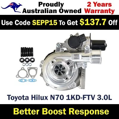 $918 • Buy Turbo Pros Billet Upgrade Turbo Charger For Toyota Hilux D4D KUN26 1KD-FTV 3.0L
